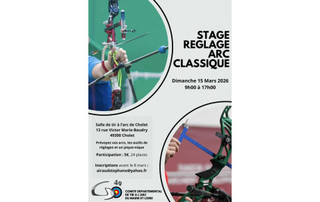 Stage de réglage d'arc classique